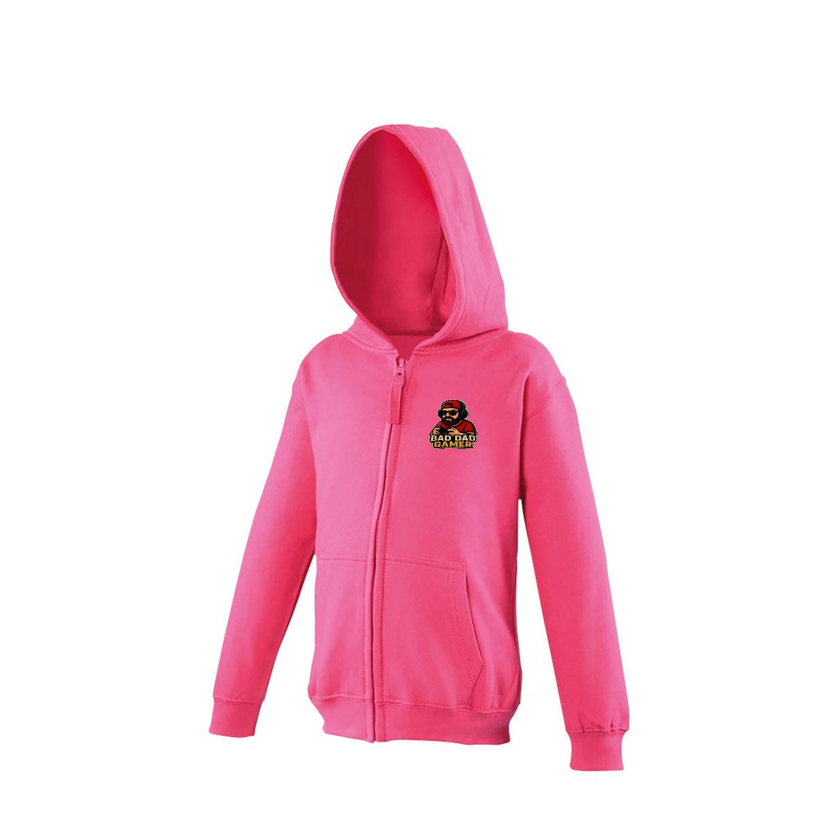 Kids Zipped Hoodie - Pink