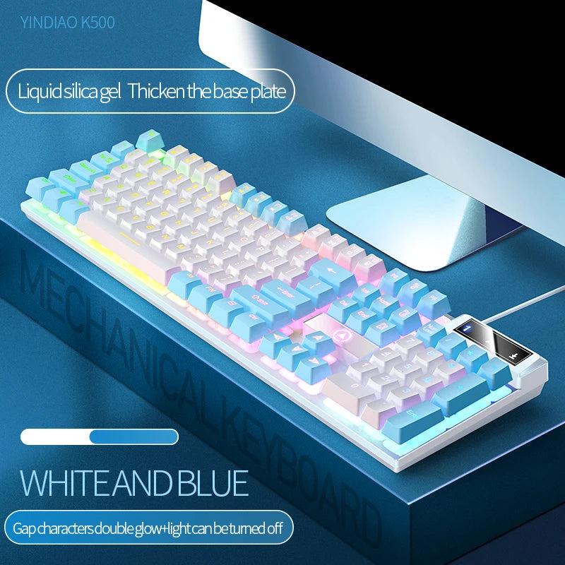 Multi Coloured Gaming Wired Keyboard