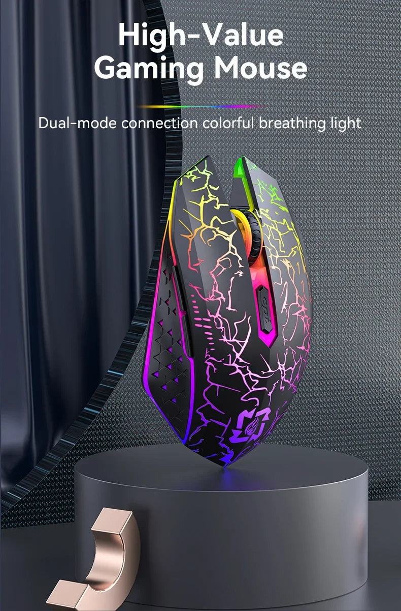 Dual-Mode Bluetooth & Wireless Gaming Mouse