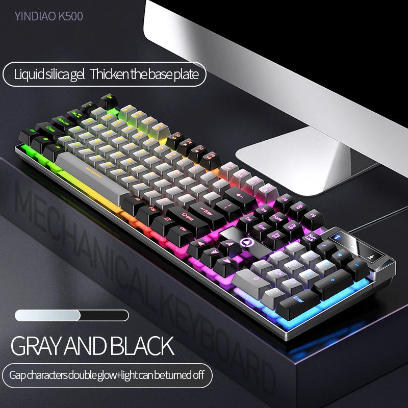 Multi Coloured Gaming Wired Keyboard