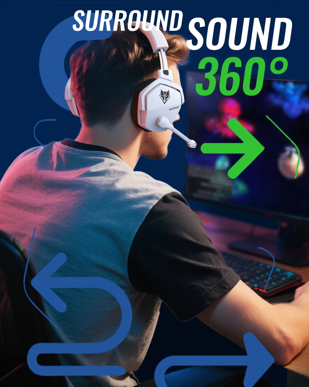 PS5 Wireless Headset with Charging Station