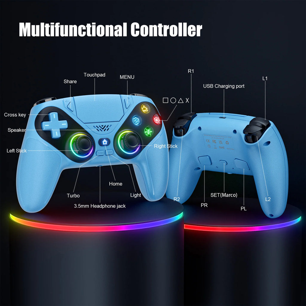 PS5 Wireless Controller with Turbo Dual Sense Programming