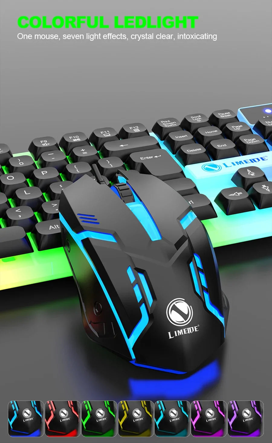 Rainbow Gaming Backlight Gamer Set
