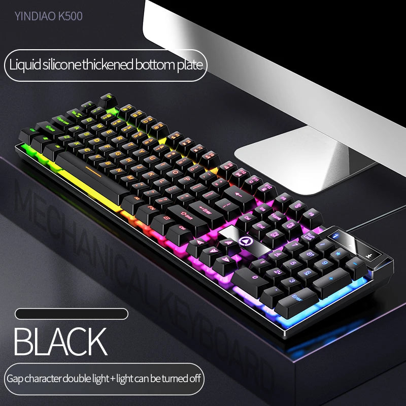 Multi Coloured Gaming Wired Keyboard
