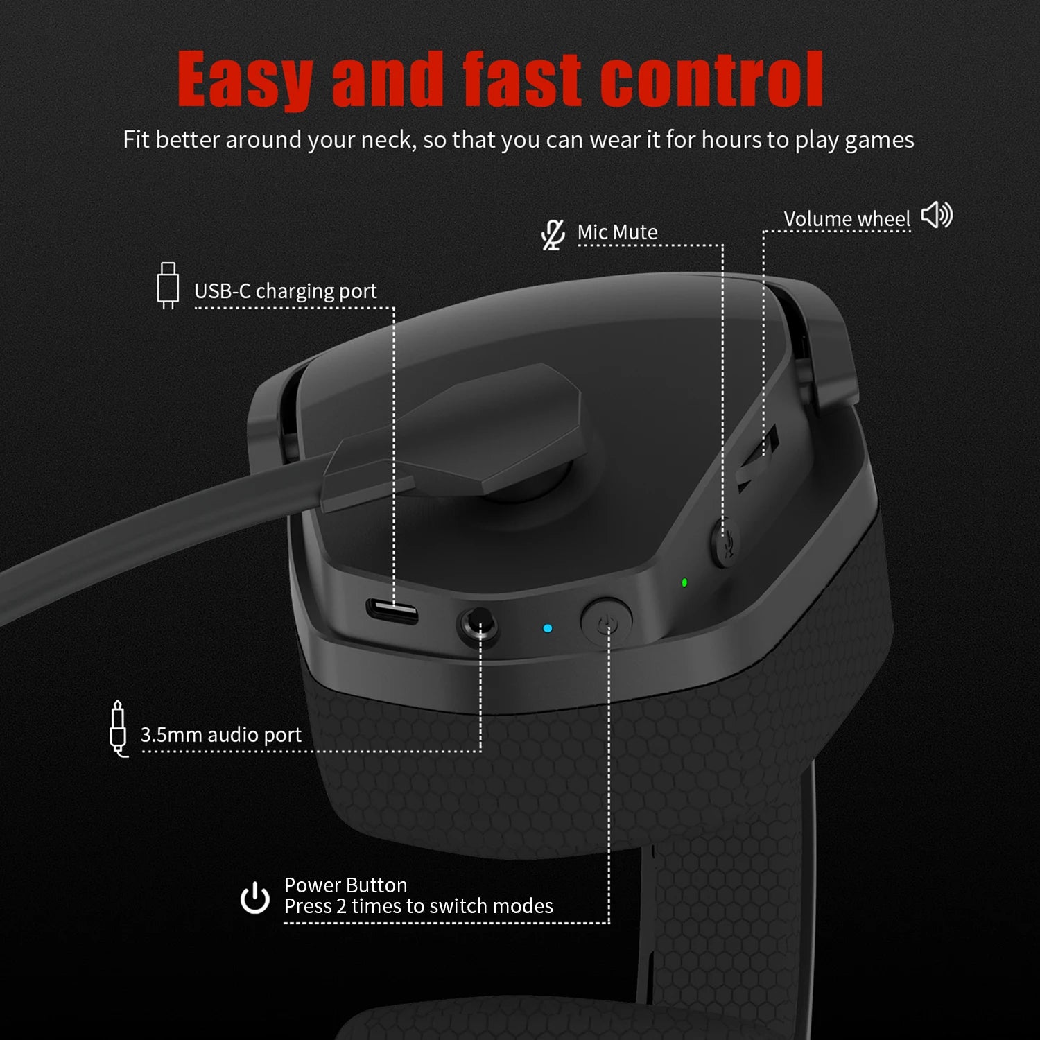 NUBWO G06 Dual Wireless Gaming Headphones