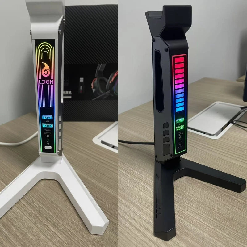 Gaming Headphone Holder with USB Hub
