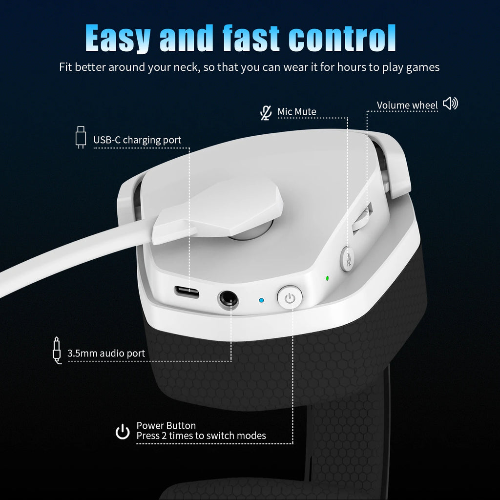 NUBWO G06 Dual Wireless Gaming Headphones