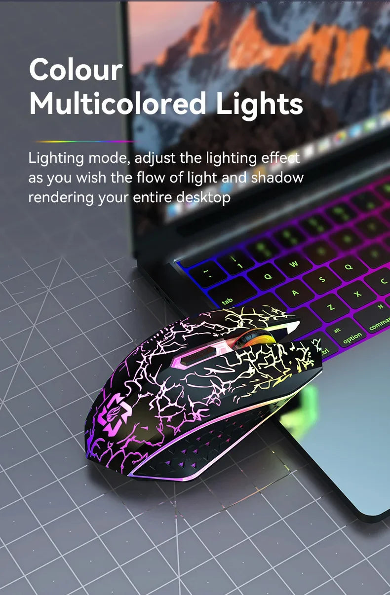 Dual-Mode Bluetooth & Wireless Gaming Mouse