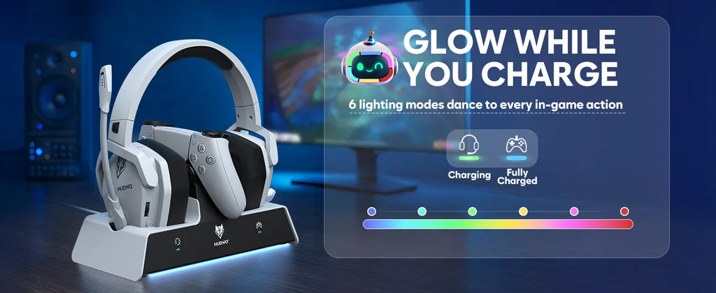 PS5 Wireless Headset with Charging Station