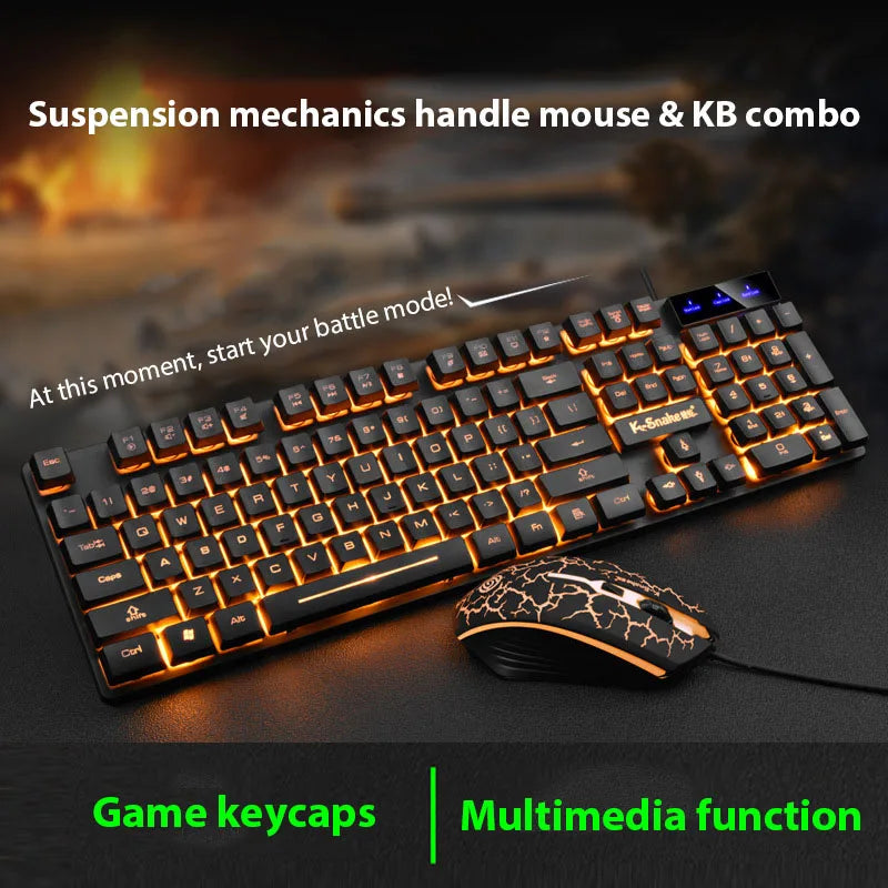 Gaming Keyboard And Mouse Backlit Set