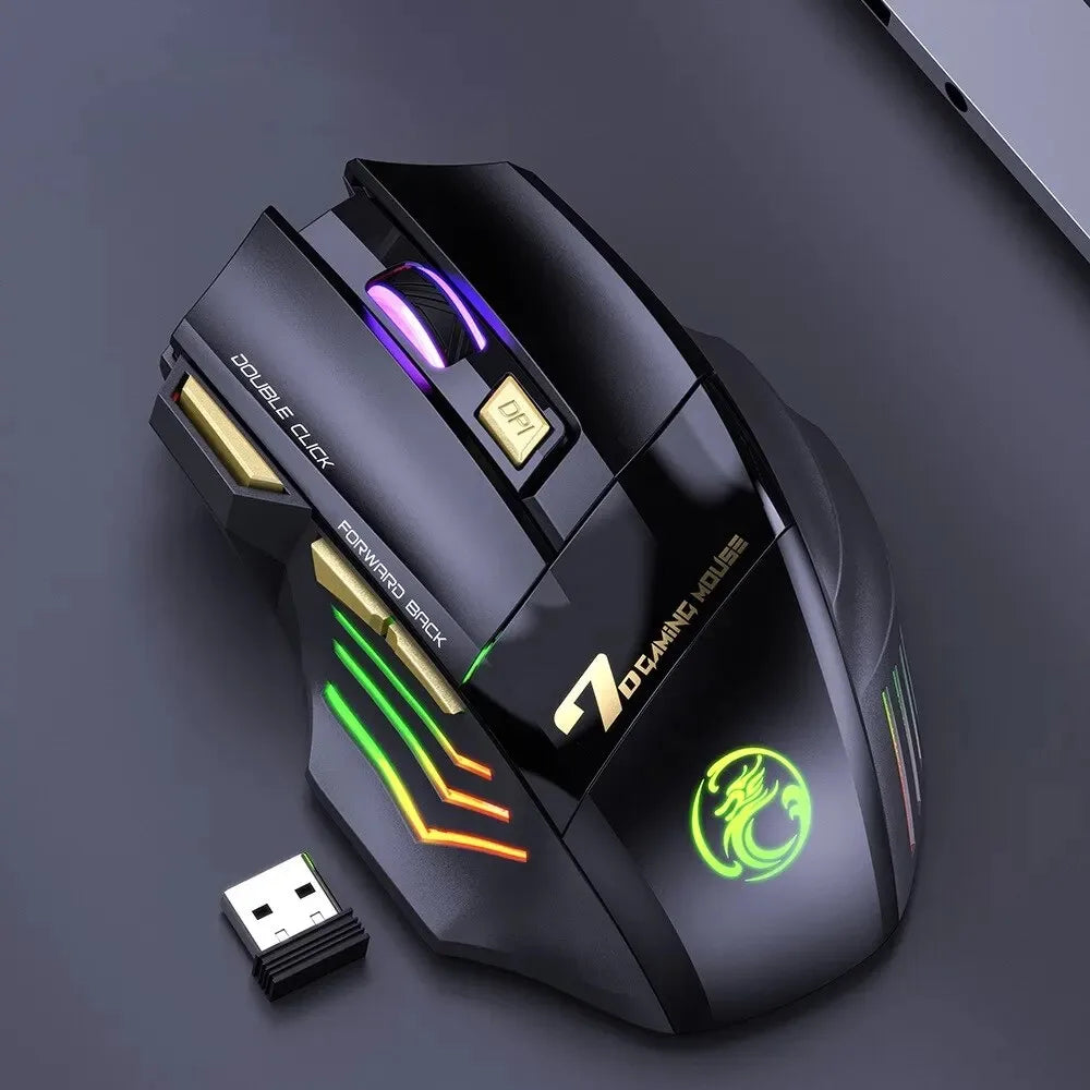 Dual Mode Rechargeable Bluetooth LED Mouse