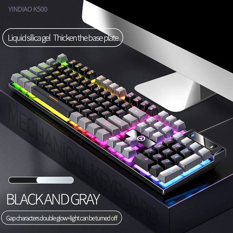 Multi Coloured Gaming Wired Keyboard