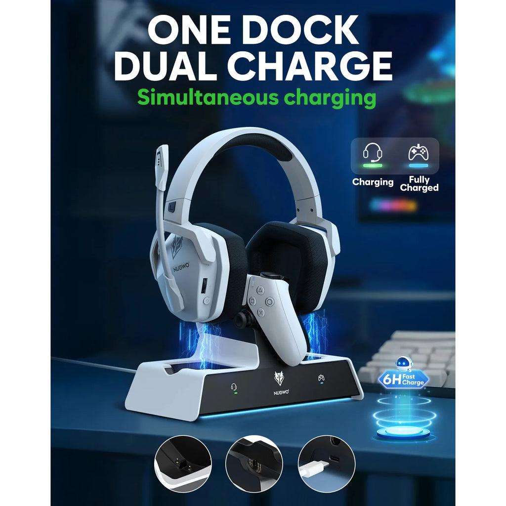 PS5 Wireless Headset with Charging Station
